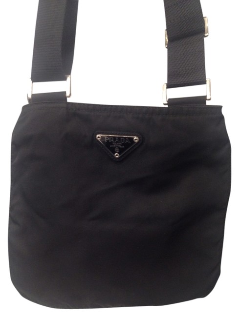 Prada Vela Nero Black Nylon Cross Body Bag