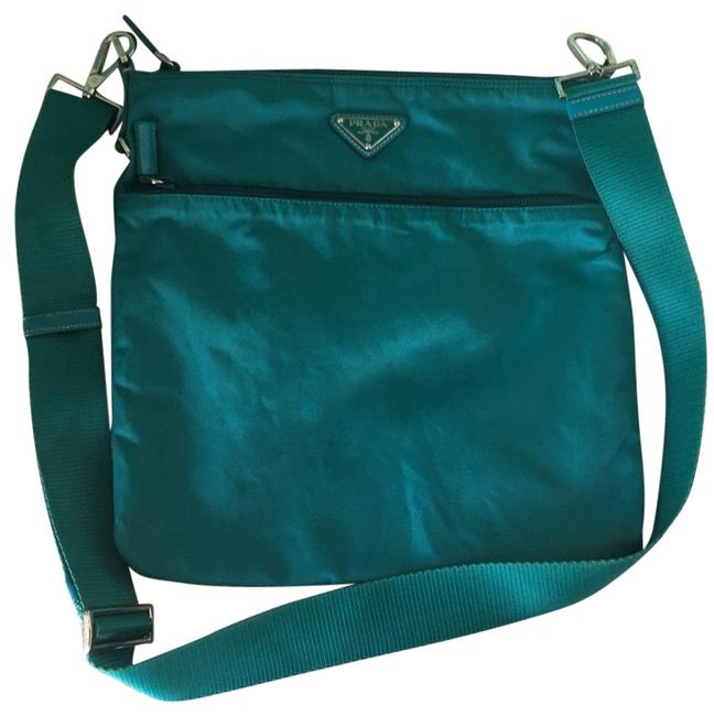 Prada Vela Nylon Large Cross Body Bag