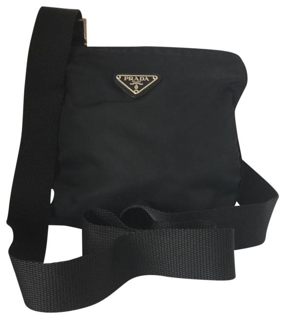 Prada Vela Nylon Sport Black Cross Body Bag