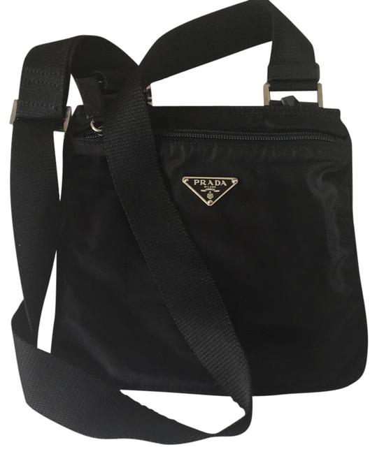 Prada Vela Nylon Sport Small Black Cross Body Bag