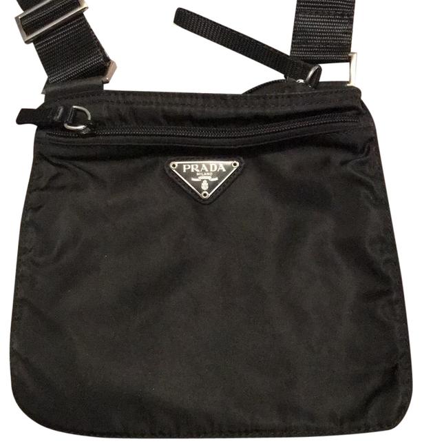 Prada Vela Sport Black Nylon Cross Body Bag