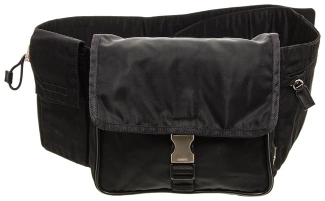 Prada Waist Black Nylon Cross Body Bag