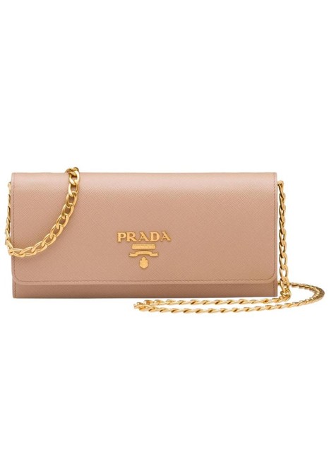 Prada Wallet on Chain Cammeo Leather Cross Body Bag
