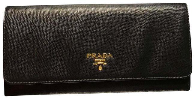 Prada Wallet on Chain Nero Saffiano Leather Cross Body Bag