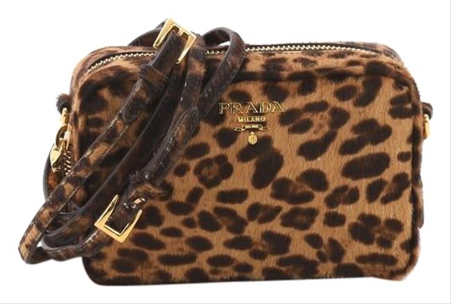 Prada Zip Hair Mini Cavallino Leather Cross Body Bag