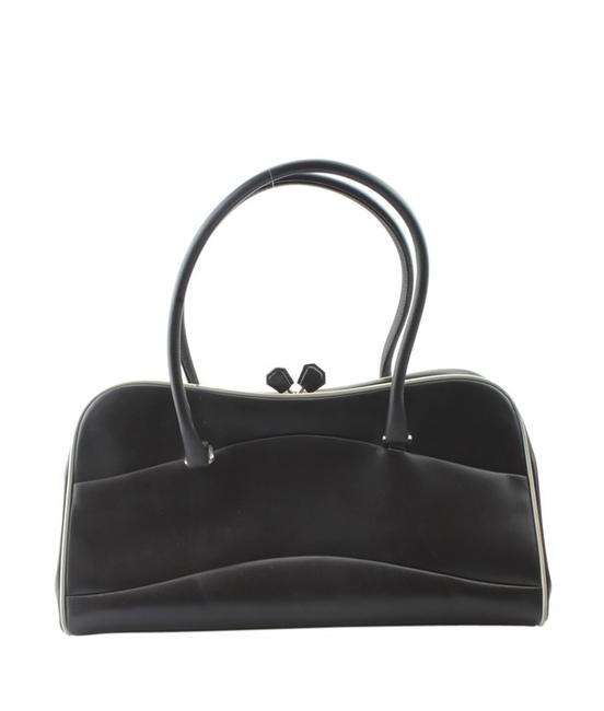 Prada 152540 Black Leather Satchel