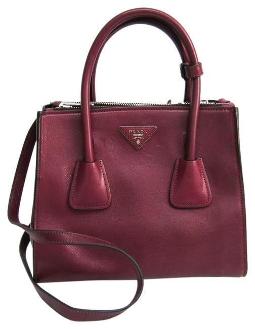 Prada B2625m Womens Handbag Amethyst Leather Satchel