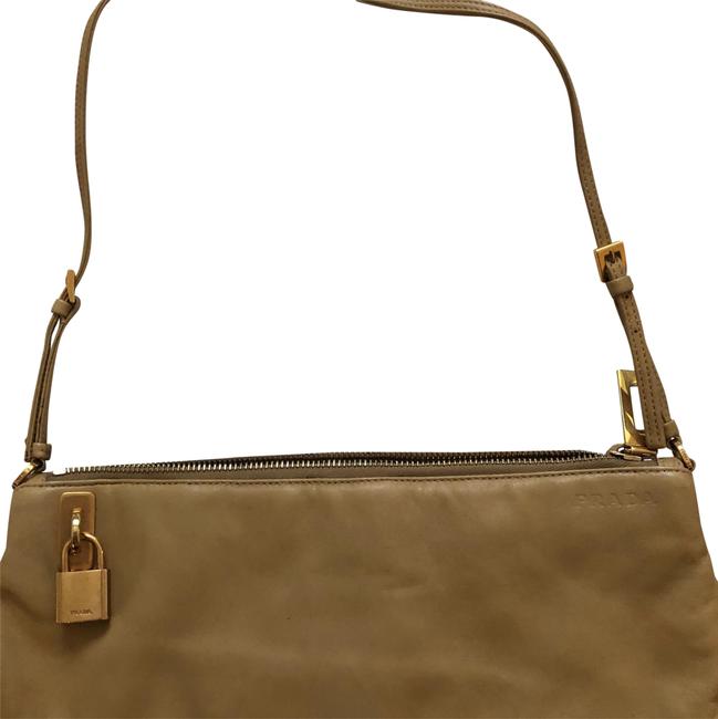 Prada Bags Beige  Yellow Leather Clutch