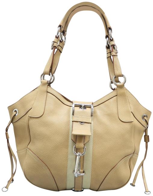 Prada Beige Calfskin Hobo Bag