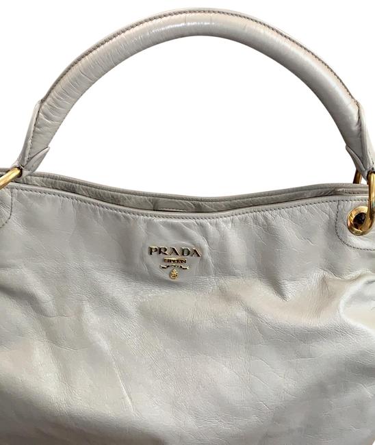 Prada Beige Napa Leather Hobo Bag