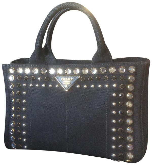 Prada Black Fabric Satchel