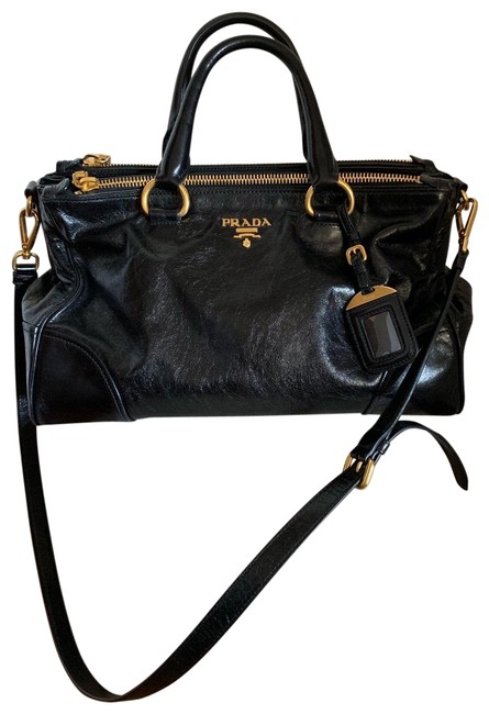 Prada Black Leather Satchel