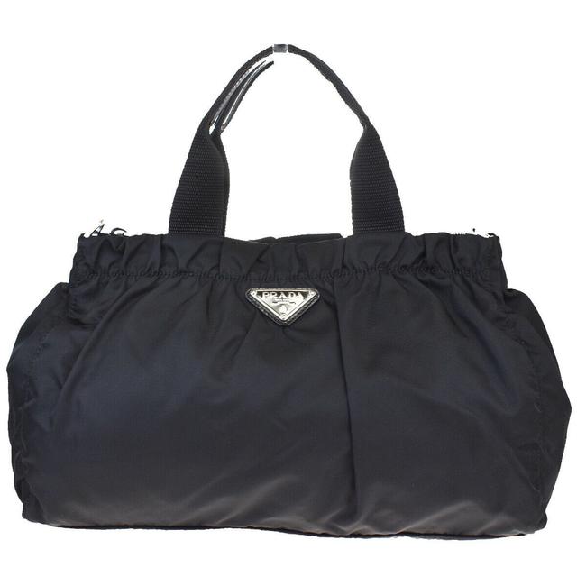 Prada Black Nylon Satchel