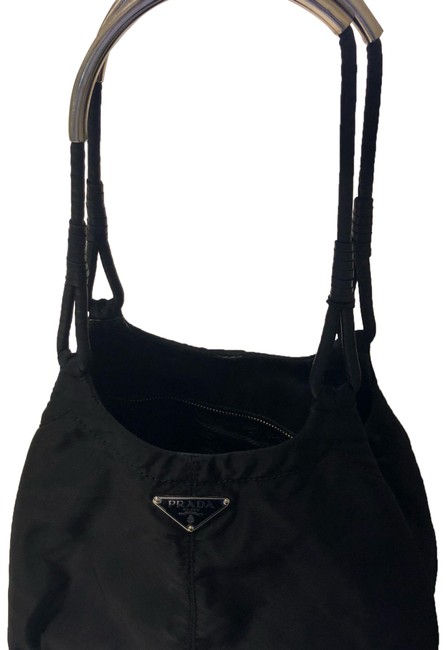 Prada Black Vela Hobo Bag