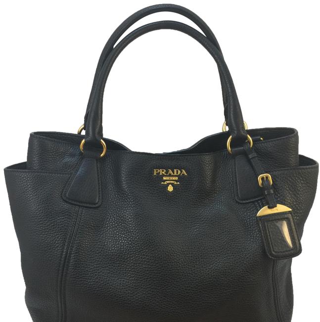 Prada Bn 24 Black Leather Hobo Bag