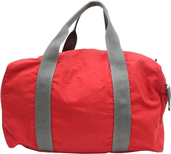 Prada Boston Tessuto Sports 868070 Red Nylon Satchel