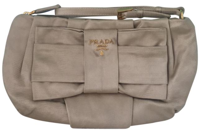 Prada Bow Satin Wristlet Clutch