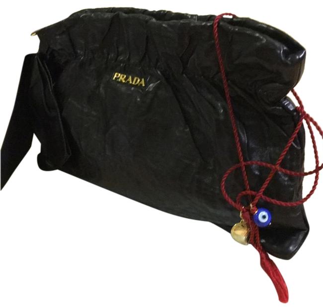 Prada Bp0265 Black Leather Clutch