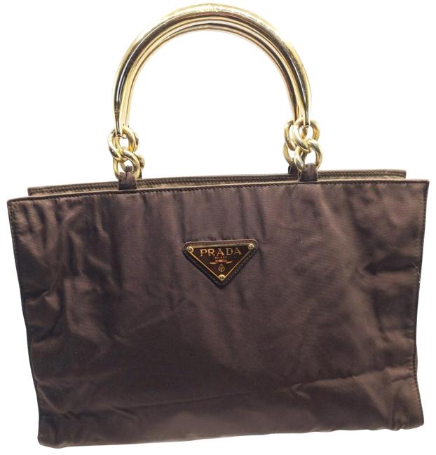 Prada Brown Nylon Satchel
