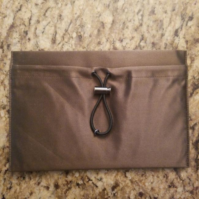 Prada Brown Satin Clutch