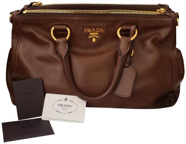Prada Brown Soft Leather Satchel