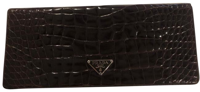 Prada Chocolate Brown Clutch