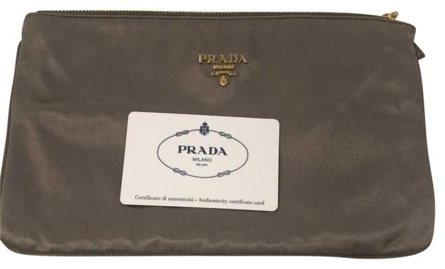 Prada Classic Fumo Nylon Clutch