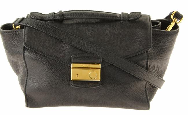 Prada Convertible Sound Black Leather Satchel