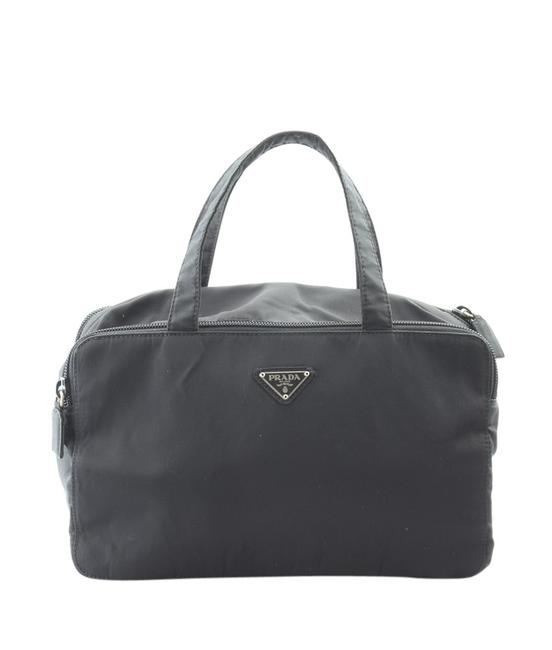 Prada Cosmetic 158299 Black Nylon Hobo Bag