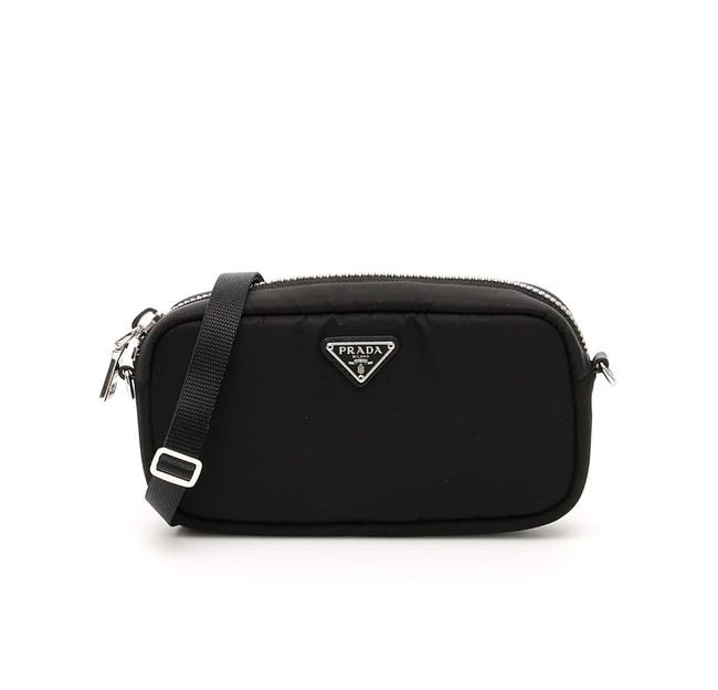 Prada Cr New Mini Black Nylon Clutch
