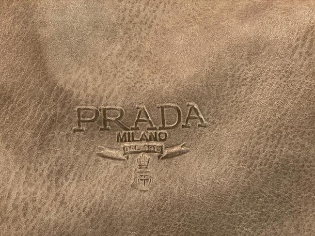 Prada Diane Brown Leather Hobo Bag