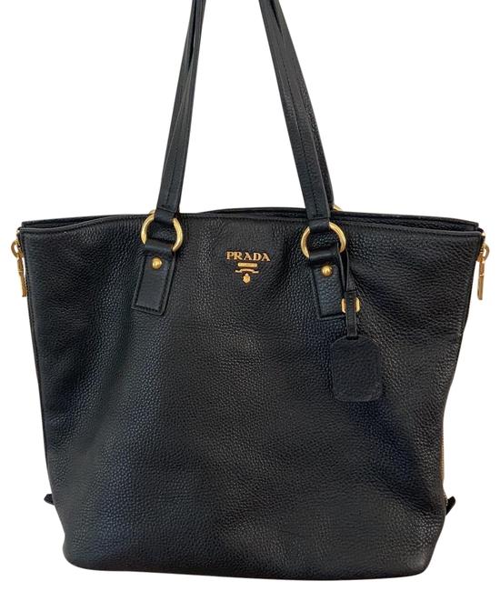 Prada Double Large Is Leather Hobo Bag
