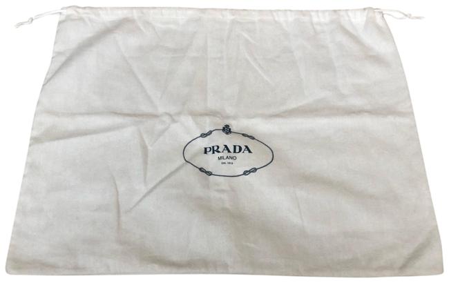 Prada Dust Cover White Cotton Hobo Bag