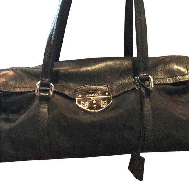 Prada East West Push Lock Satchel