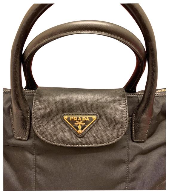 Prada Fabric Black Nylon Satchel