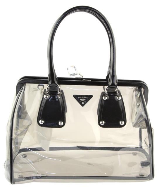 Prada Frame Clear Pvc Satchel