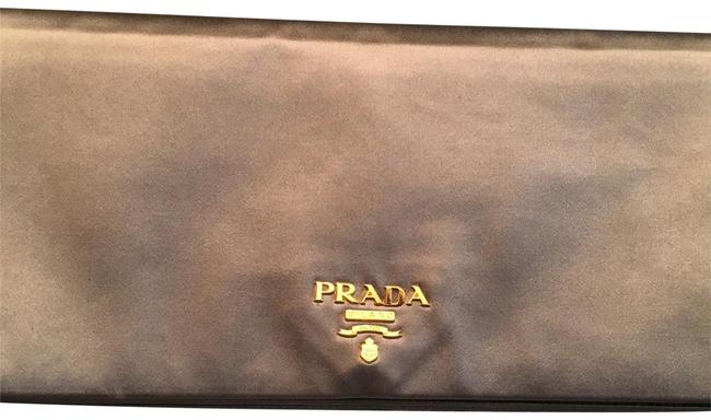 Prada Fumo Satin Pochette Clutch