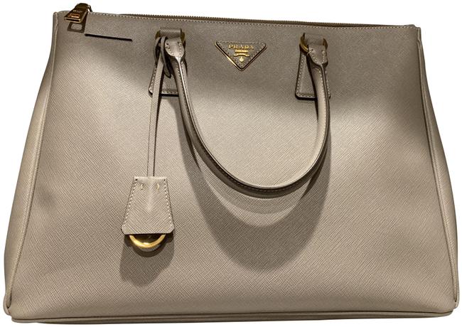 Prada Galleria Large Clay Saffiano Leather Satchel
