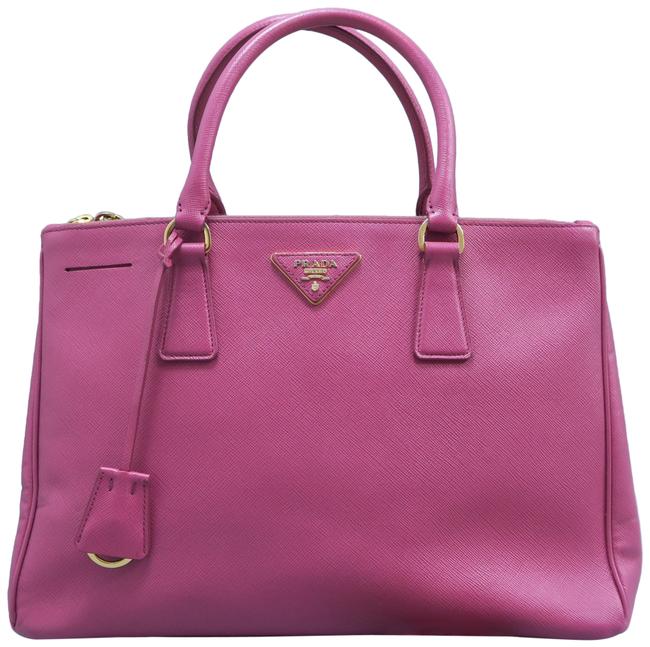 Prada Galleria Medium Saffiano Indianred Calfskin Leather Satchel