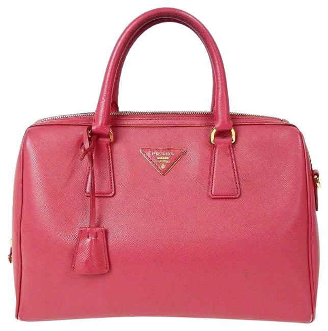 Prada Galleria Saffiano Fuchsia Leather Satchel