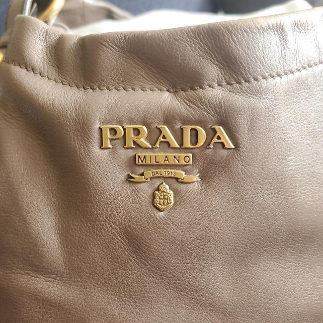Prada Gray Handbag Leather Satchel