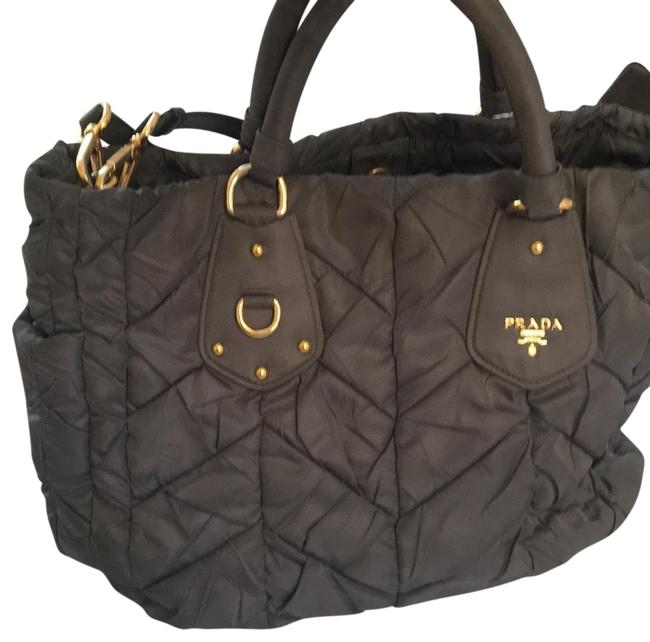 Prada Grey Nylon Hobo Bag