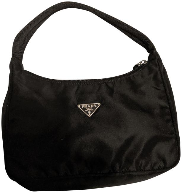 Prada Handbag Black Nylon Clutch