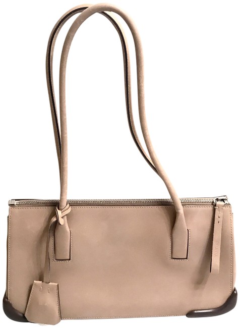 Prada Leather Beige Satchel