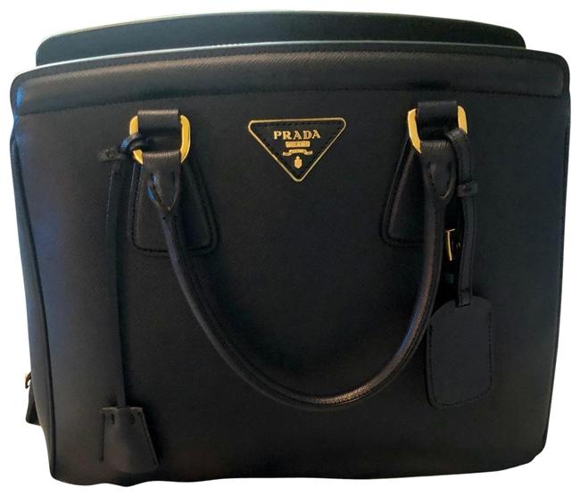 Prada Lux Baltico Saffiano Leather Satchel