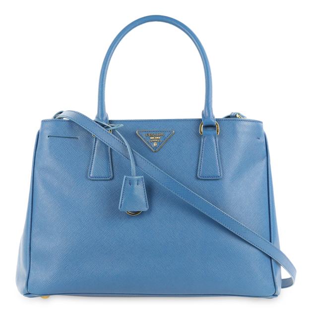 Prada Lux Cobalto Blue Saffiano Leather Satchel
