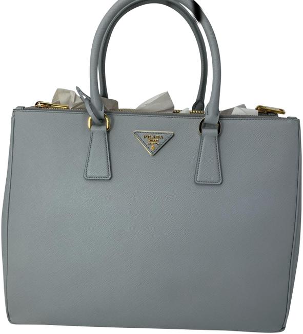 Prada Lux Large Saffiano Granito Leather Satchel