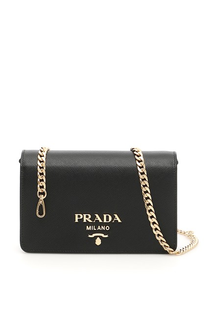 Prada Lux Black Saffiano Leather Clutch