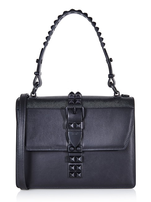 Prada Luxurious Handbag #54870 Black Leather Satchel