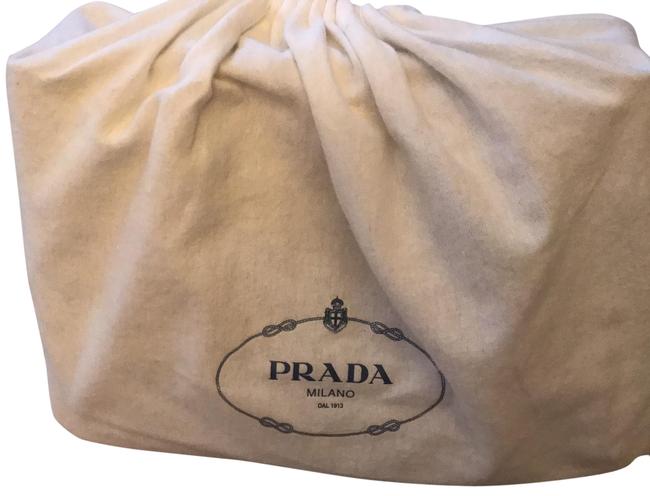 Prada Medium Hand Beige Saffiano Leather Satchel
